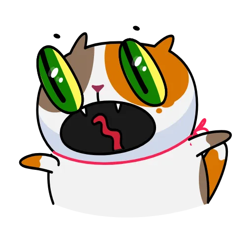 😳 Стикер «Cat Mark» для Telegram