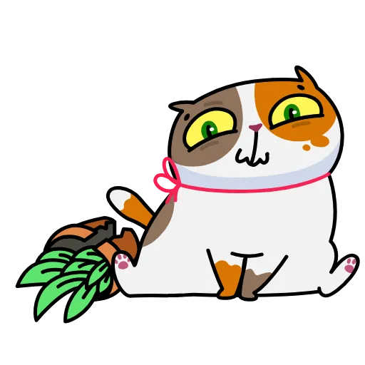 😬 Стикер «Cat Mark» для Telegram