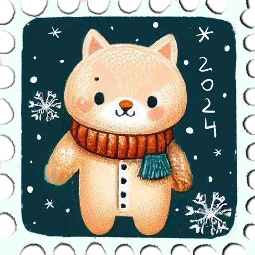 🥳 Стикер «марки» для Telegram