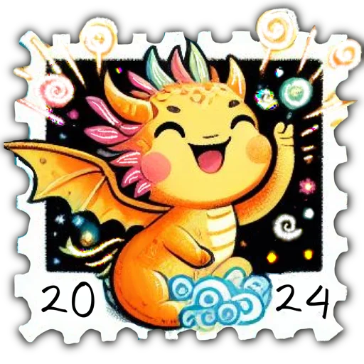 🥳 Стикер «марки» для Telegram