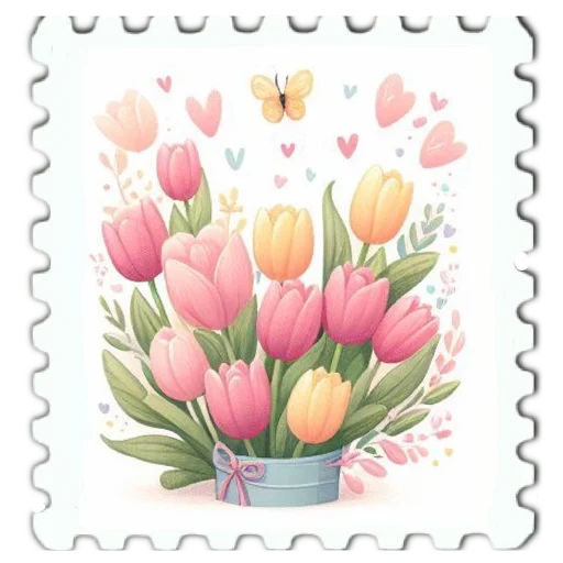 💐 Стикер «марки» для Telegram