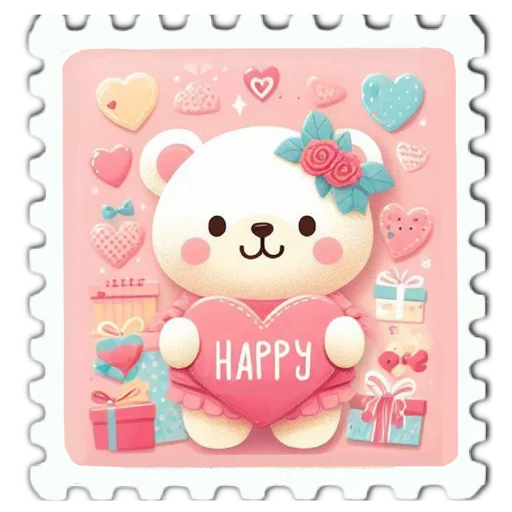 🥰 Стикер «марки» для Telegram