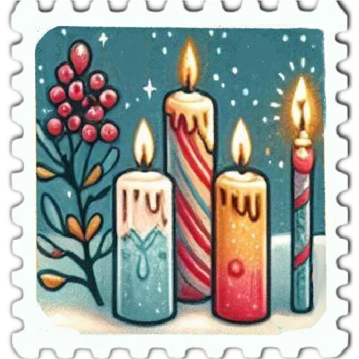 🕯 Стикер «марки» для Telegram