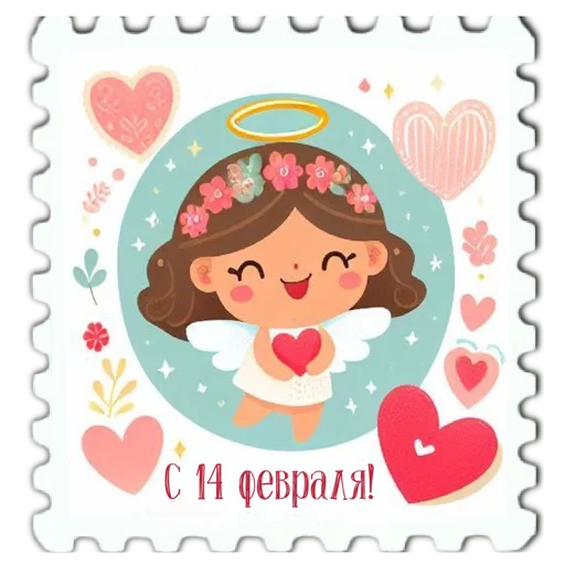♥️ Стикер «марки» для Telegram