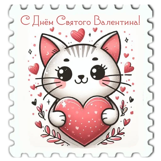 ♥️ Стикер «марки» для Telegram