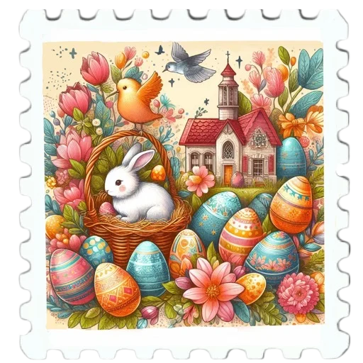 ❤️ Стикер «марки» для Telegram