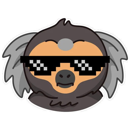 😎 Стикер «мармозеточка» для Telegram