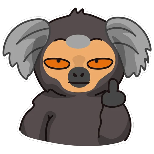 🖕 Стикер «мармозеточка» для Telegram