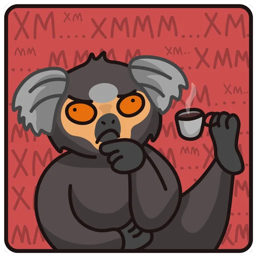 🤔 Стикер «мармозеточка» для Telegram