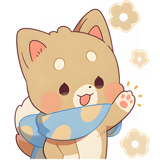👋 Стикер «Зимние Маро и Коро» для Telegram