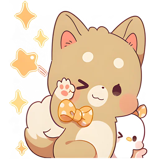 👌 Стикер «Зимние Маро и Коро» для Telegram