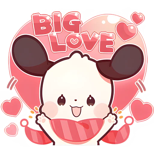 ❤️ Стикер «Зимние Маро и Коро» для Telegram