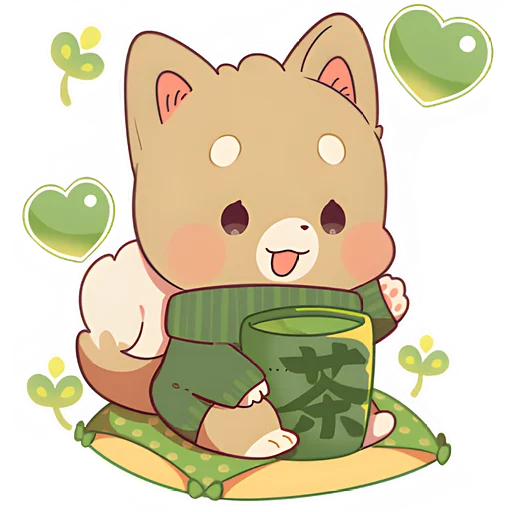 🫖 Стикер «Зимние Маро и Коро» для Telegram