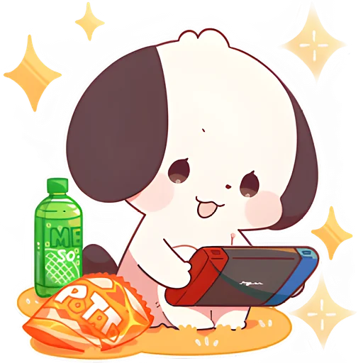 🙂 Стикер «Зимние Маро и Коро» для Telegram