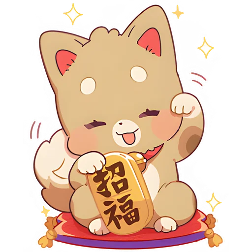 ☺️ Стикер «Зимние Маро и Коро» для Telegram
