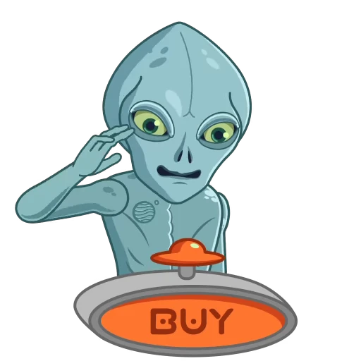 👽 Стикер «MarsDAO —» для Telegram