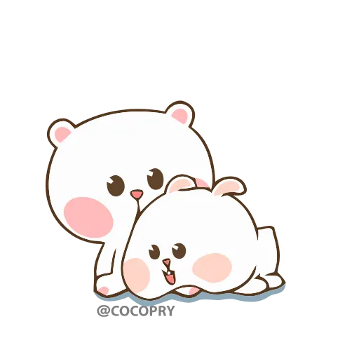 Стикер 60 Marshmallow Couple