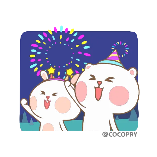 Стикер 44 Marshmallow Couple