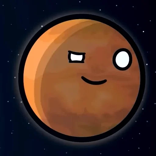 😏 Стикер «Марс･ω･)*•» для Telegram