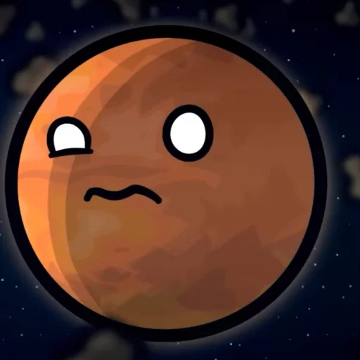 🫢 Стикер «Марс･ω･)*•» для Telegram