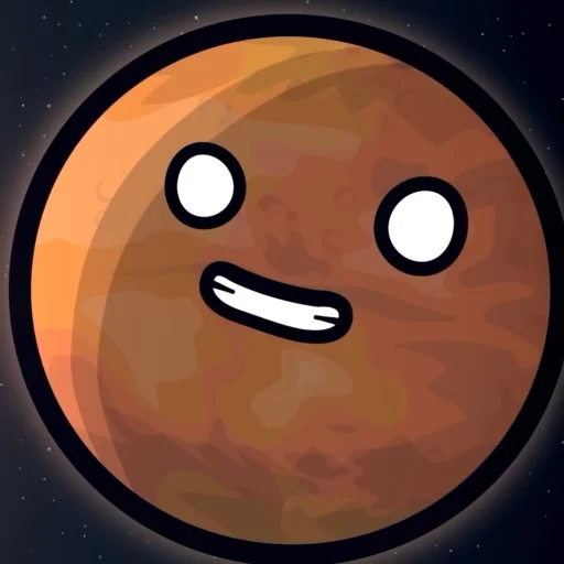 😁 Стикер «Марс･ω･)*•» для Telegram