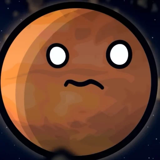 😕 Стикер «Марс･ω･)*•» для Telegram