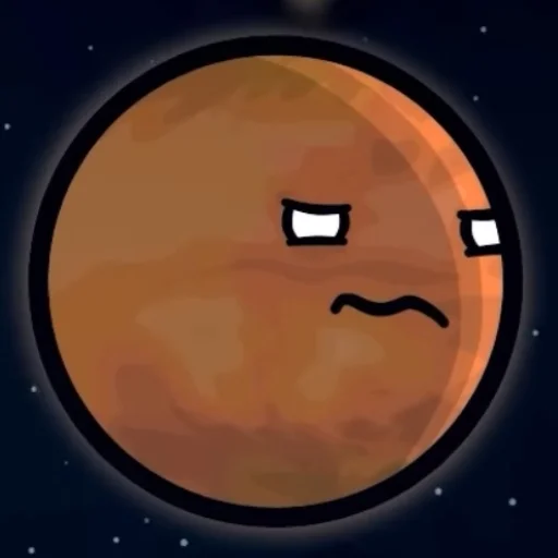 😒 Стикер «Марс･ω･)*•» для Telegram