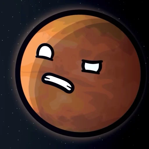 🤨 Стикер «Марс･ω･)*•» для Telegram