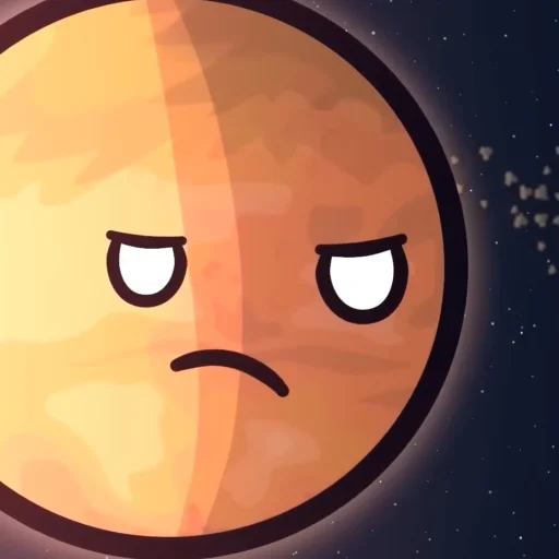 😐 Стикер «Марс･ω･)*•» для Telegram