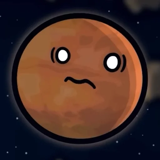 😰 Стикер «Марс･ω･)*•» для Telegram