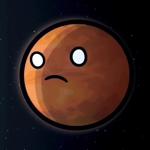 🙁 Стикер «Марс･ω･)*•» для Telegram