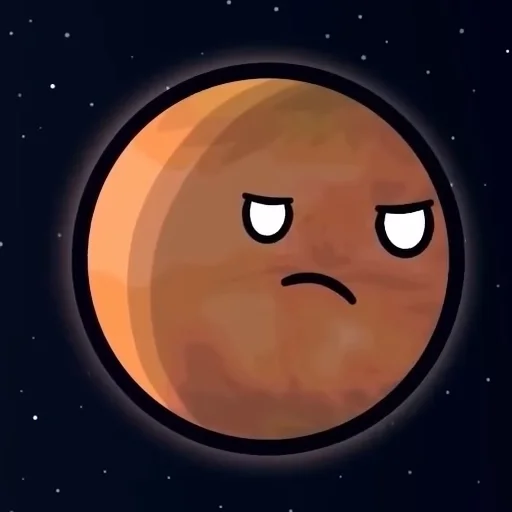😶 Стикер «Марс･ω･)*•» для Telegram