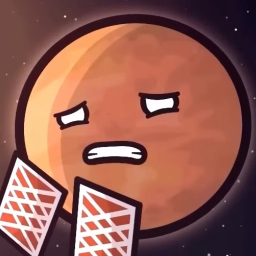 😣 Стикер «Марс･ω･)*•» для Telegram