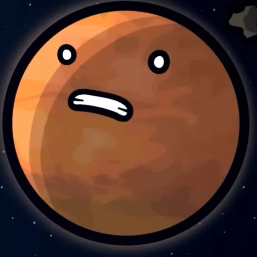 😵‍💫 Стикер «Марс･ω･)*•» для Telegram