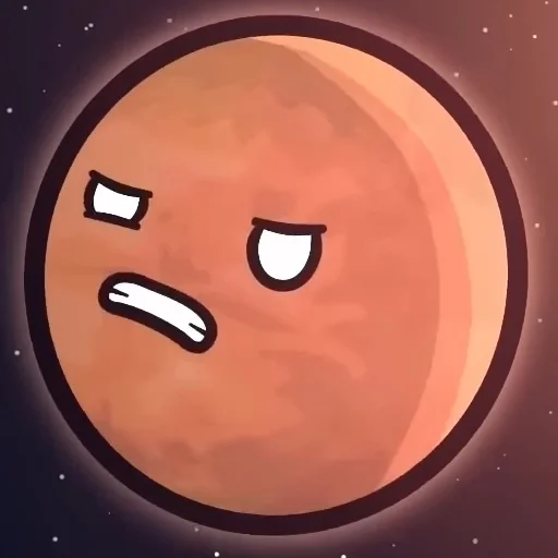 🫤 Стикер «Марс･ω･)*•» для Telegram