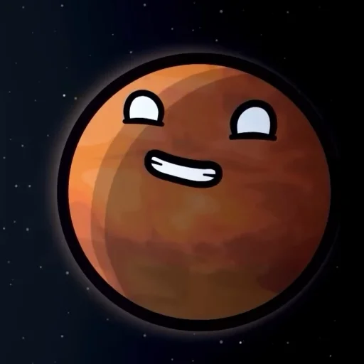 😝 Стикер «Марс･ω･)*•» для Telegram