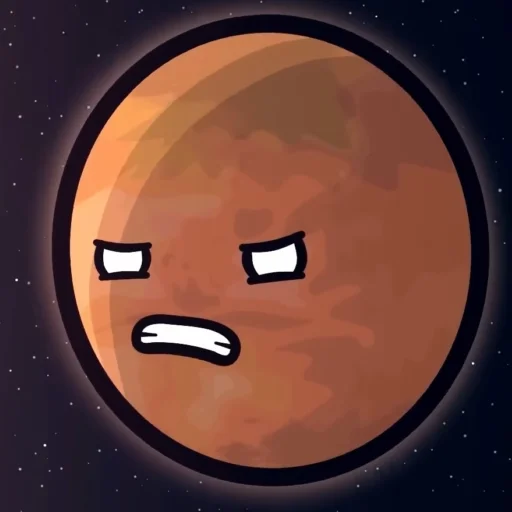 😠 Стикер «Марс･ω･)*•» для Telegram