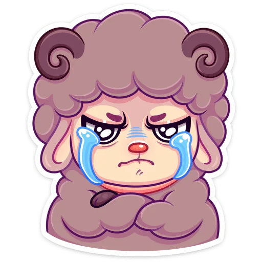 😭 Стикер «Март» для Telegram