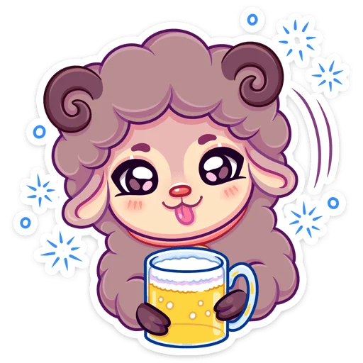 🍵 Стикер «Март» для Telegram