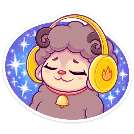 🎧 Стикер «Март» для Telegram