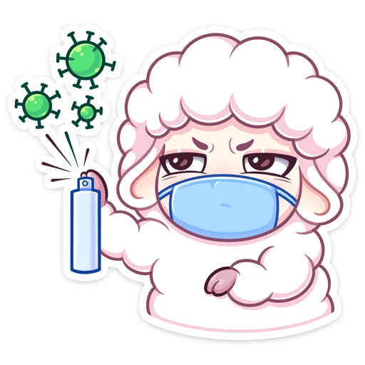 😷 Стикер «Марта» для Telegram