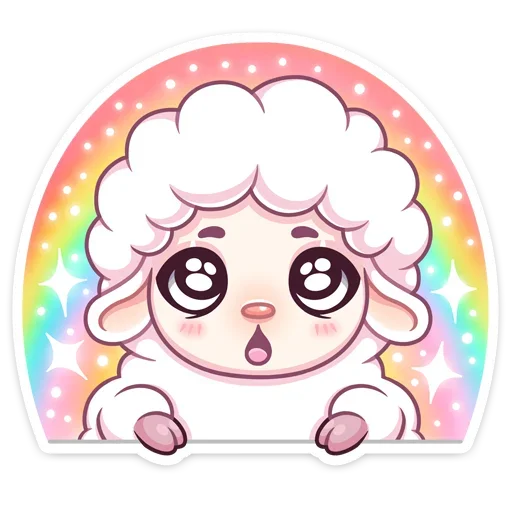 🌈 Стикер «Барашек Март» для Telegram