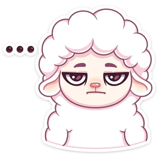 😑 Стикер «Барашек Март» для Telegram