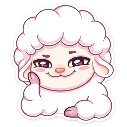 😊 Стикер «Барашек Март» для Telegram