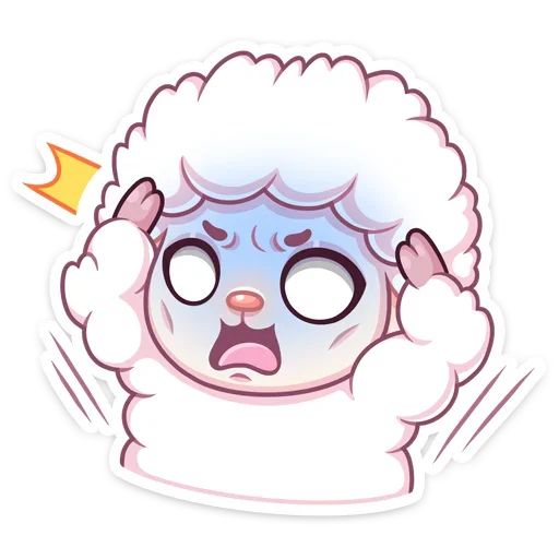 😰 Стикер «Барашек Март» для Telegram