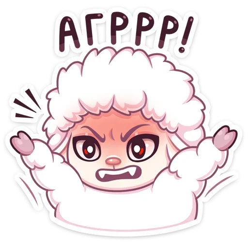 🤬 Стикер «Барашек Март» для Telegram
