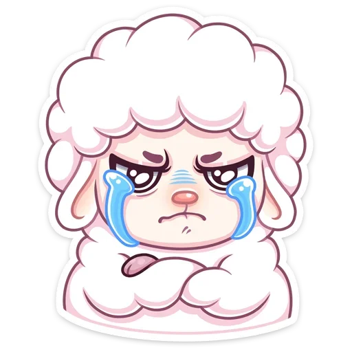 😭 Стикер «Барашек Март» для Telegram