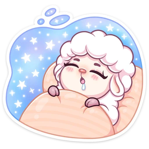 😴 Стикер «Барашек Март» для Telegram