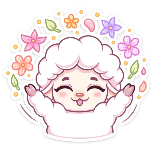 ☺️ Стикер «Барашек Март» для Telegram