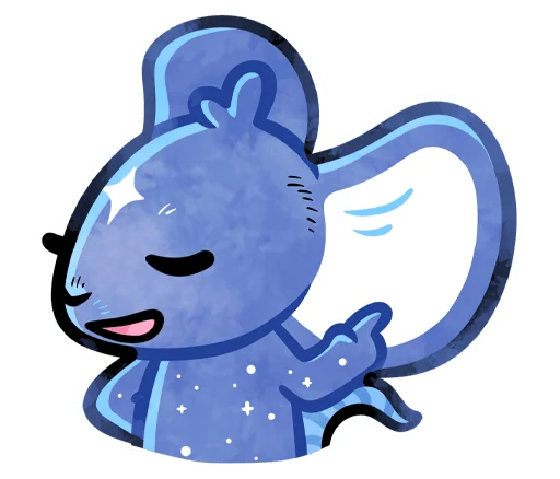 ☝ Стикер «Мару без надписей» для Telegram